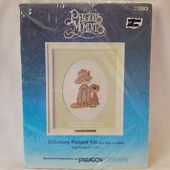 Precious Moments Stichery Picture Kit with Mat Included #1083 - Picture 1 of 5